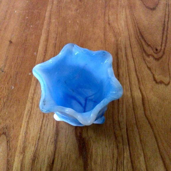 Vintage Cambridge Glass Strawberry Design Footed Toothpick Holder NEAR CUT - Picture 5 of 6